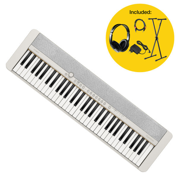 Casio Bundle CT-S1WH Digital Piano