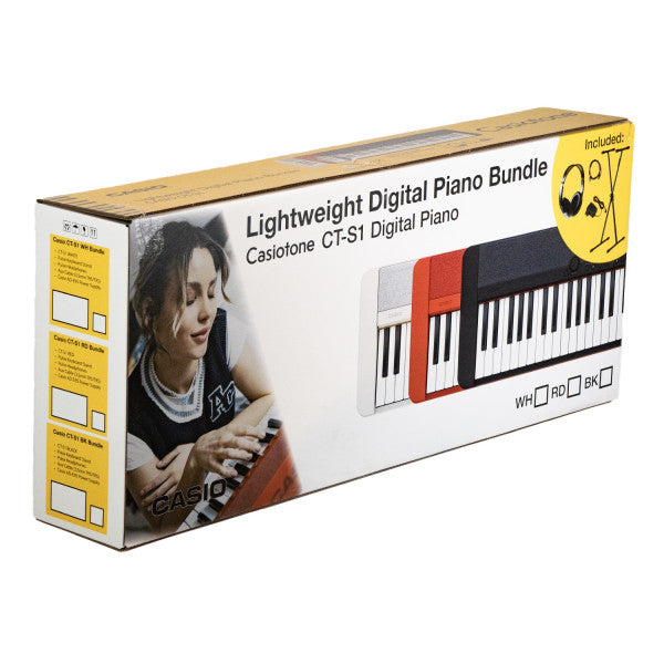 Casio Bundle CT-S1WH Digital Piano